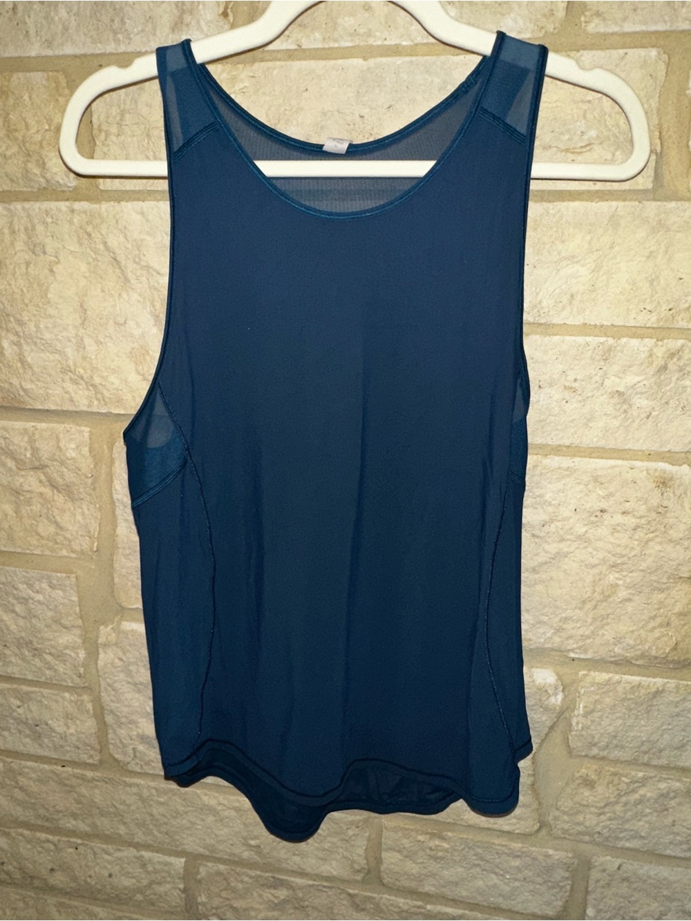 Lululemon Dark Teal Mesh-Back Performance Tank Top